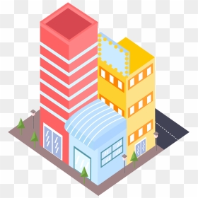 Transparent Building Png Images - Cartoon Building House Png, Png Download - bulding png