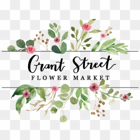 Gsfm Logo Handwritten Flowers, HD Png Download - flowers design png
