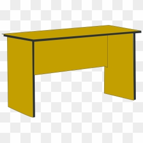 Angle,area,yellow - Computer Table Clip Art, HD Png Download - computer table png