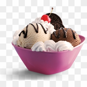 Ice Cream Bowls - Oreo Cookie Sundae Baskin Robbins, HD Png Download - ice cream in a bowl png