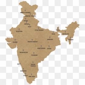 Map Of India, HD Png Download - india map png image