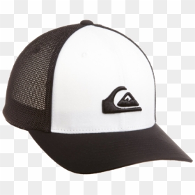 Quick Silver Net Cap White Black, HD Png Download - white cap png