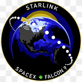 Spacex Starlink Mission Patch, HD Png Download - world wide web globe png