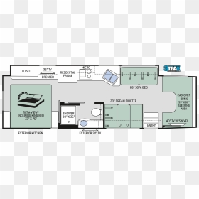 2019 Magnitude Sv34 Floor Plan - 2021 Thor Sv34, HD Png Download - sofa plan png