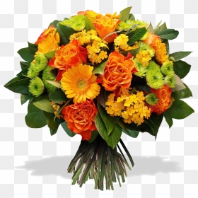 Bouquet Orange , Png Download - Bouquet De Fleurs Est Pour Toi, Transparent Png - birthday flowers png
