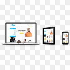 Responsive & Mobile Ready - Ecommerce Website Store Design, HD Png Download - ecommerce website png