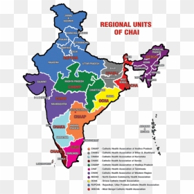 North Western Region Of India, HD Png Download - india map png image