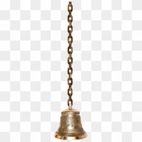 Bell Chain Brass Free Photo - Bell Images Hd Png, Transparent Png - temple bells png
