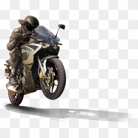 India"s First Stunt Championship - Transparent Motorcycle Rider Png, Png Download - pulsar bike png