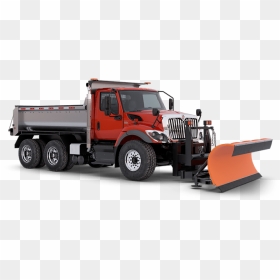 Semi Drawing International Truck - International Hv Snow Plow, HD Png Download - indian lorry png