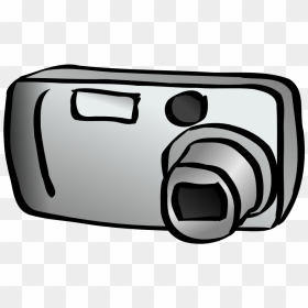 Onlinelabels Clip Art Compact - Clipart Digital Camera, HD Png Download - dslr camera clipart png