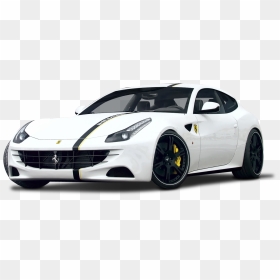 White Ferrari Ff Car Png Image - Sports Car White Background, Transparent Png - ferrari car png