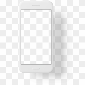Black Amp White Clipart Cell Phone - Smartphone, HD Png Download - white mobile png