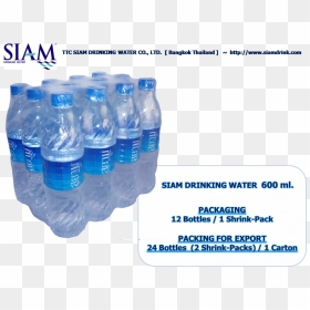 Siam Drinking Water, HD Png Download - mineral water png