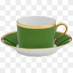 Arc En Ciel Empire Green Tea Cup & Saucer - Tea Cup With Saucer Green, HD Png Download - green tea cup png