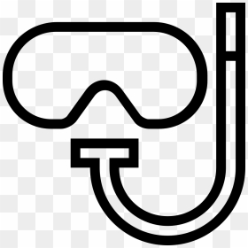 Diving Googles Outlined Sportive Tool Symbol - Dibujo Gafas De Buceo, HD Png Download - googles png