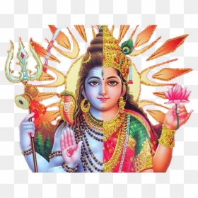 2 Mukhi Rudraksha Ardhnarishwar, HD Png Download - siva png