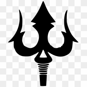 Trident Shiva God Gun Worship Comments - Trishul Clipart Black And White, HD Png Download - lord siva png
