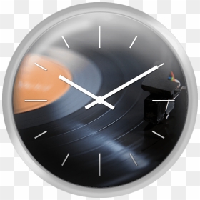 Close Up Of Needle Playing Record - Wall Clock, HD Png Download - clock needle png