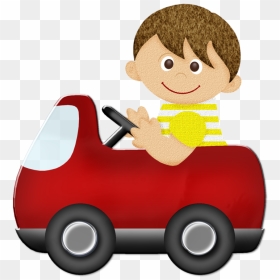 Ferrari Clipart Cute - Boy With Car Drawing, HD Png Download - ferrari car png