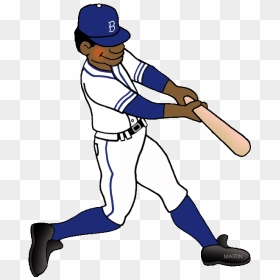 Sports Clip Art By Phillip Martin Jackie Robinson Rh - Jackie Robinson Easy Drawing, HD Png Download - sports clip art png