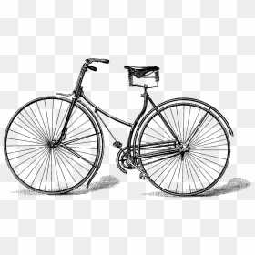Vintage Bike - Vintage Bicycle Illustration, HD Png Download - bike.png