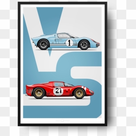 Ford Vs Ferrari 5070 13 - Poster Le Mans 66, HD Png Download - ferrari car png