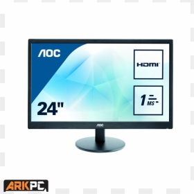 Led Monitor Aoc 2470, HD Png Download - desktop pc png