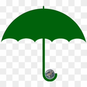 Umbrella Blk Rigy6rrkt Green Full Size Erased Bkgrd - Umbrella Clipart Transparent Background, HD Png Download - rain umbrella png