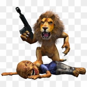 Transparent Angry Lion Png - Nature's Zombie Apocalypse, Png Download - angry lion png images