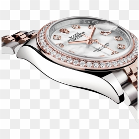 Diamond Datejust Jewellery Clock Watch Rolex Watches - Transparent Diamond Watch Png, Png Download - watch clipart png
