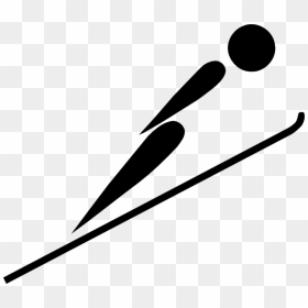 Olympic Sports Ski Jumping Pictogram Svg Clip Arts - Olympic Ski Jumping Clipart, HD Png Download - sports clip art png