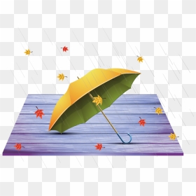 Autumn Rain Png Transparent Image - Portable Network Graphics, Png Download - rain umbrella png