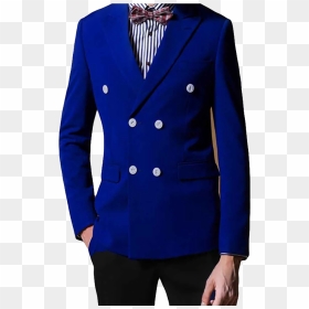 Transparent Boys Png - Mens Royal Blue Coat, Png Download - coat pant png