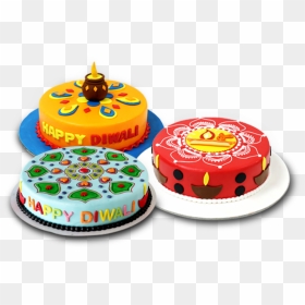 Diwali Cakes - Diwali Theme Birthday Cake, HD Png Download - deepavali lamp design png