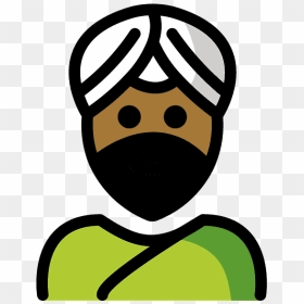 Man Wearing Turban Emoji Clipart - Clip Art, HD Png Download - turban logo png