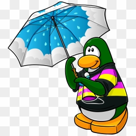 Club Penguin Wiki - Club Penguin Beta Shirt, HD Png Download - rain umbrella png