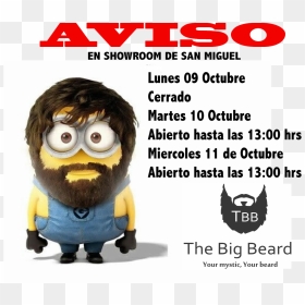 0 Replies 0 Retweets 4 Likes - Hairy Minion, HD Png Download - beard png images