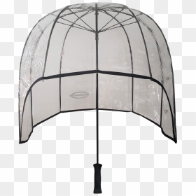 Transparent Black Umbrella Png - Clear Long Dome Umbrella, Png Download - rain umbrella png