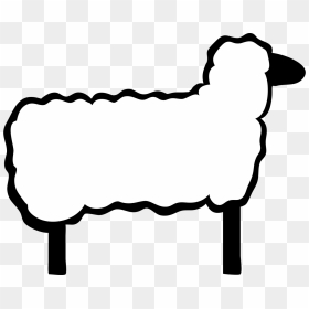 Sheep Black And White Sheep Lamb Clipart Black And - Sheep Clip Art, HD Png Download - indian sheep png