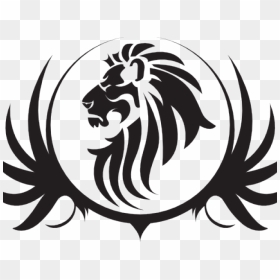 White Lion Clipart Free Black - Transparent Background Lion Logo Png, Png Download - angry lion png images