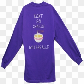 Ramen Waterfalls Purple Just Bring Out The 🍜 - Long-sleeved T-shirt, HD Png Download - water falls png