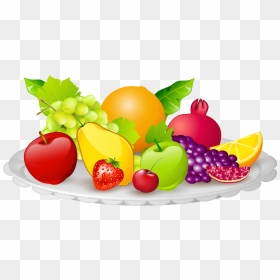 Png Royalty Free Download Food Plate Clipart Fruits- - Fruits And Vegetables Animated, Transparent Png - mixed fruit png