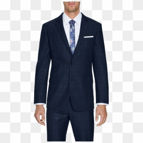 Hemsworth Slim 2 Button Check - Subtle Pinstripe Suit, HD Png Download - coat pant png