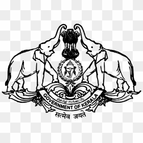 Acting Drawing Malayalam - Government Of Kerala Emblem, HD Png Download - kerala elephant png