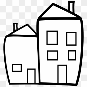 Building Clipart Black And White, HD Png Download - buildings png hd
