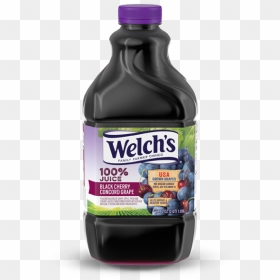 Welch"s 100% Black Cherry Grape 64oz - Welch's Grape Juice, HD Png Download - black grapes png