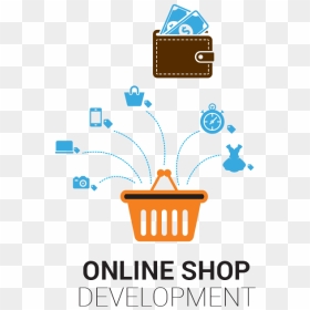 Online Shopping Logo Hd, HD Png Download - ecommerce website png