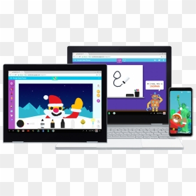 Games - Google Santa Tracker, HD Png Download - flying santa claus png