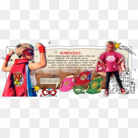 Kids Super Hero Capes With Name, Kids Dress Up Cape - Poster, HD Png Download - kids dress png